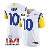 Nike Rams Men & Women & Youth 10 Cooper Kupp White 2022 Super Bowl LVI Vapor Limited Jersey,baseball caps,new era cap wholesale,wholesale hats